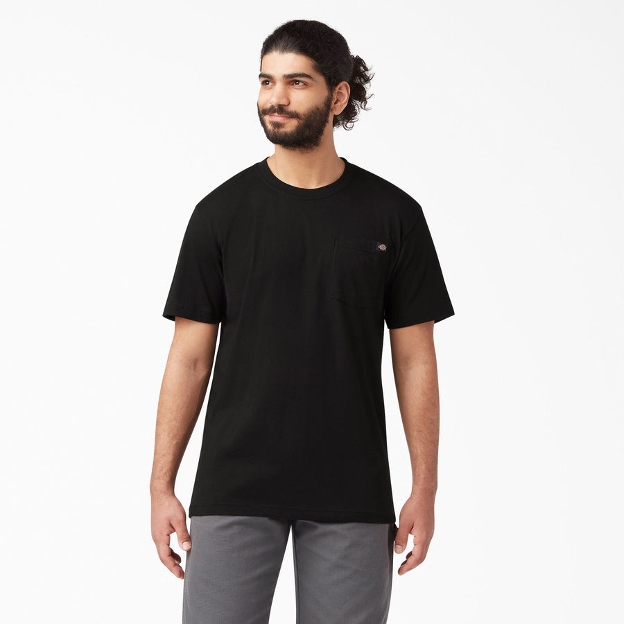 Lightweight Short Sleeve Pocket Tee - Black