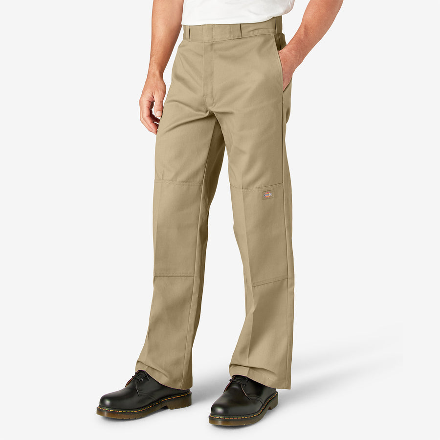 Twill Double Knee Work Pant 32L - Khaki