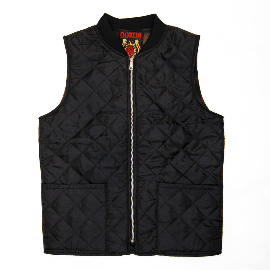 Reclaimed Freezer Moto Vest - Chachi 10 YR/Black - Small