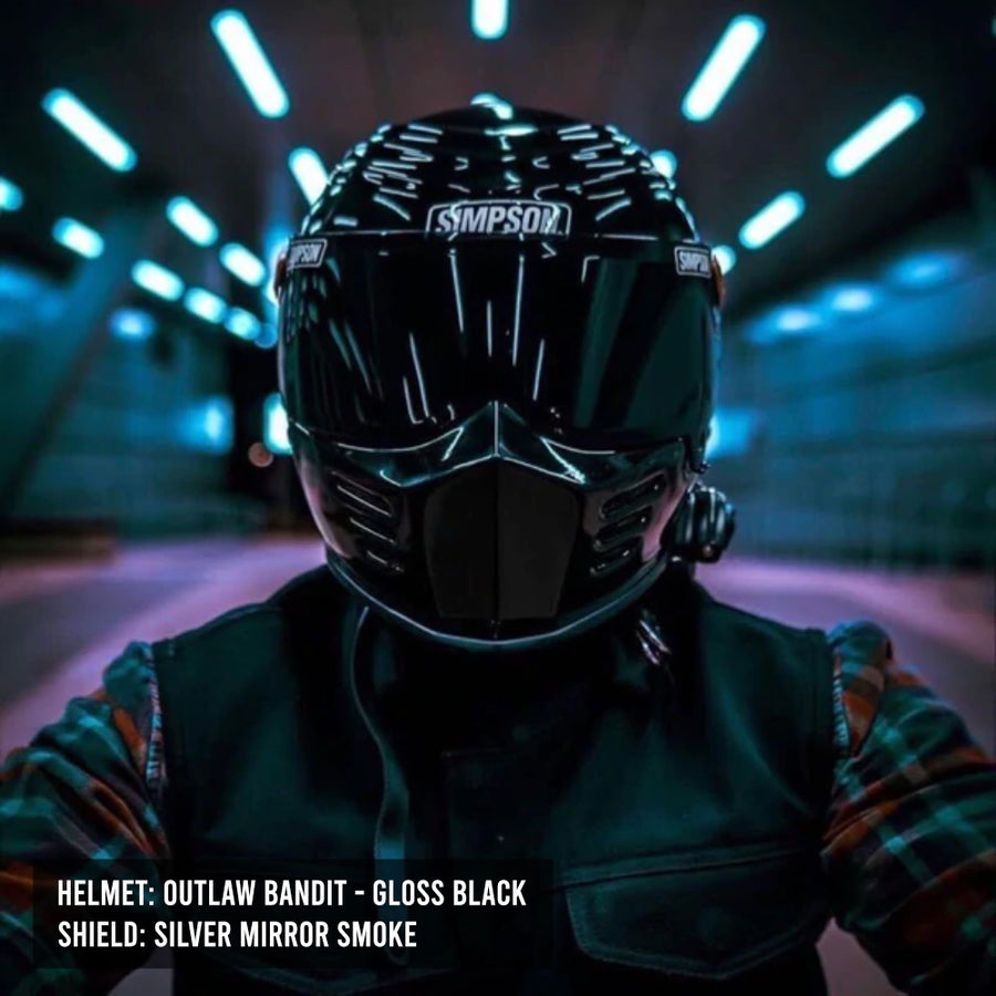 Simpson Outlaw Bandit Helmet Gen 2 - Gloss Black