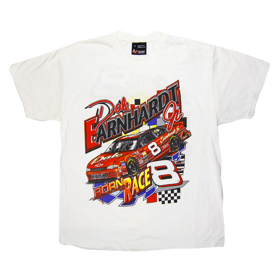 NASCAR Vintage T-Shirt - Dale Jr Born to Race - White