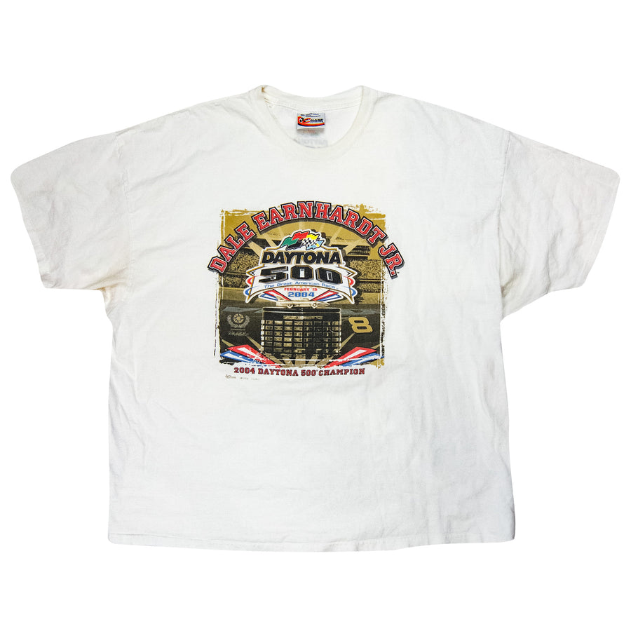 NASCAR Vintage T-Shirt - Dale Jr Daytona 500 2004 - White