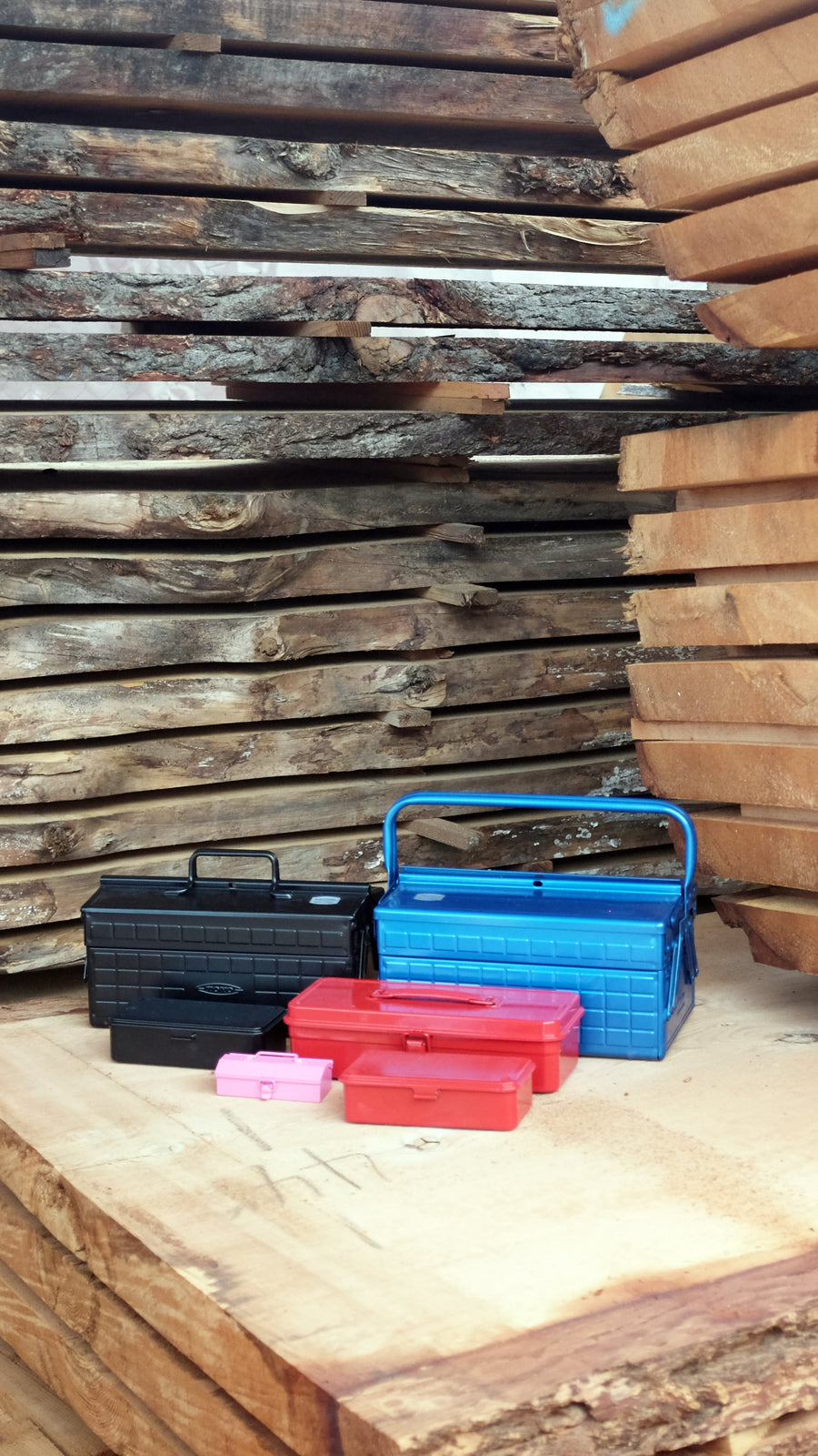 TOYO STEEL LARGE ULTIMATE MOTO TOOLBOX WITH 2 CANTILEVER TRAYS - BLUE